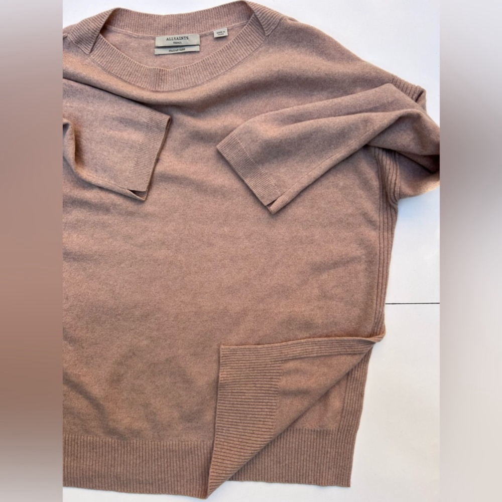 All Saints Cashmere Sweater small blush pink - Picture 9 of 12